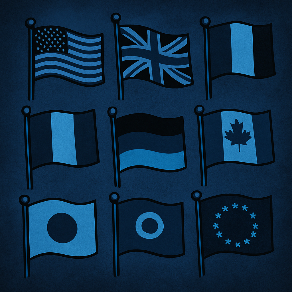 image of multiple flags